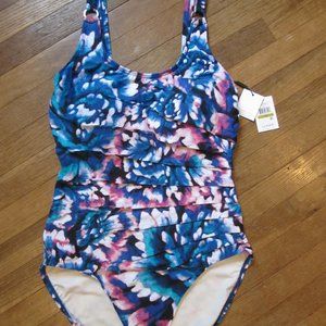 NWT Calvin Klein One Piece Bathing Suit Size 14